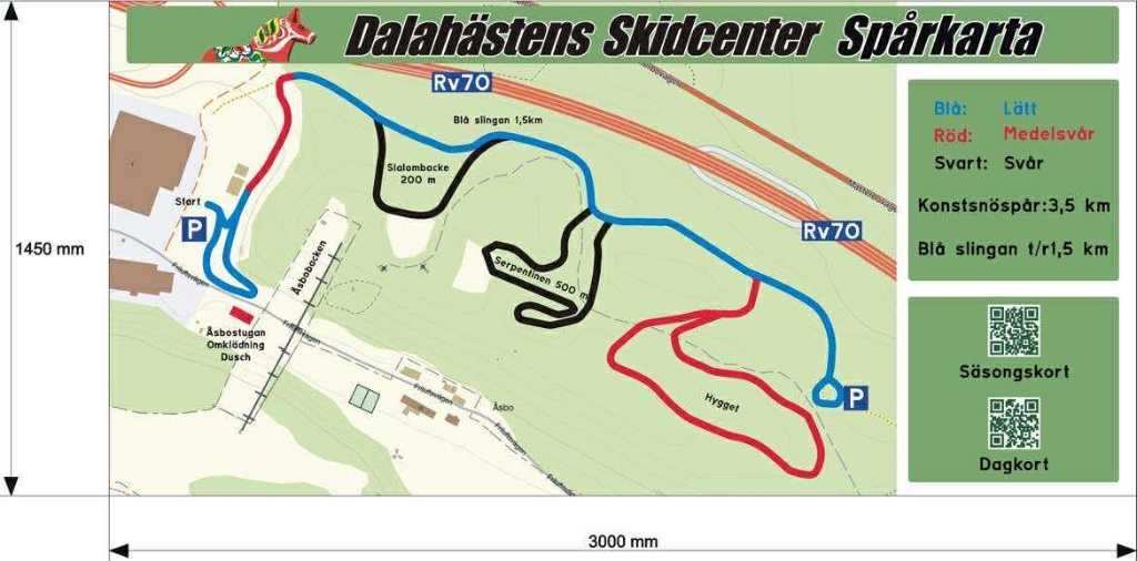 Spårkarta konstsnöspåret 